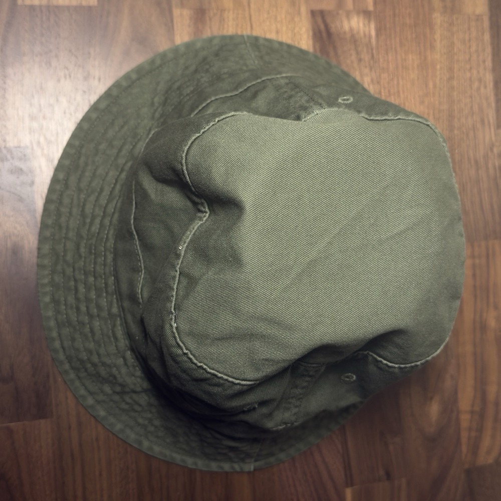 New Polo Ralph Lauren Bear Bucket Hat Size L/XL Olive Green Twill Embroidered - Picture 5 of 8